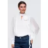 Dámská halenka OMBRE OW-TS-E0085 WHITE