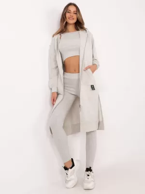 Dámský set MY RED LIPS EM-KMPL-851.69P LIGHT GREY