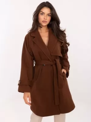 Dámský kabát RUE PARIS IT-PL-A9589.58 BROWN