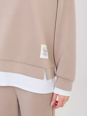 Dámský komplet RUE PARIS IT-KMPL-22230.18 DARK BEIGE