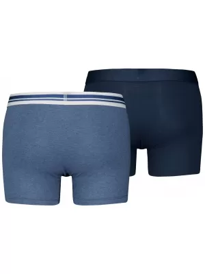 Pánské boxerky PUMA MEN EVERYDAY PLACED LOGO BOXER 2P 93847604 LIGHT BLUE MELANGE