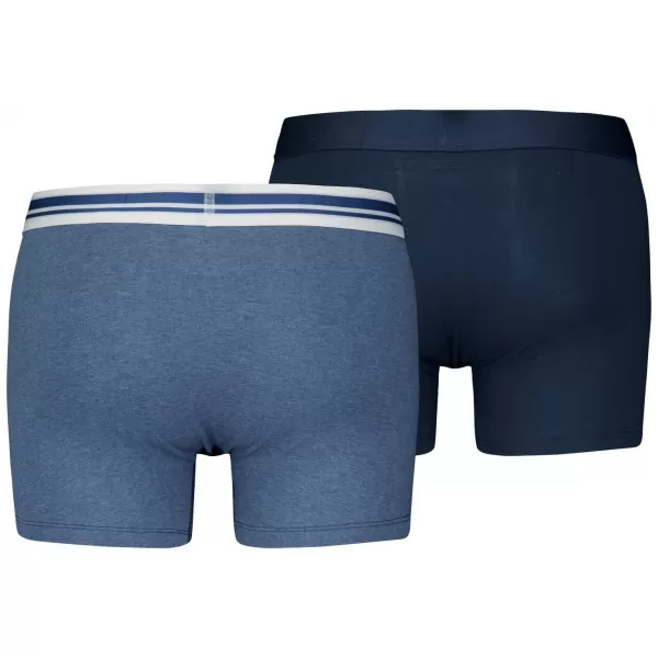  Pánské boxerky PUMA MEN EVERYDAY PLACED LOGO BOXER 2P 93847604 LIGHT BLUE MELANGE 
