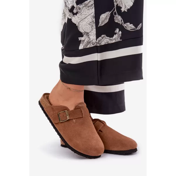  Dámské pantofle BIG STAR SHOES RR274A387 BROWN/BEIGE 