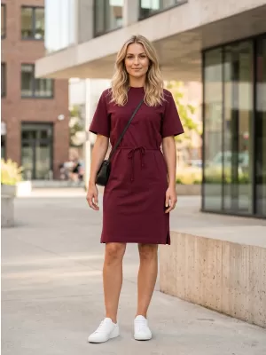 Dámské šaty MALFINI MUSE 816 GARNET