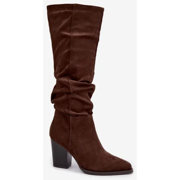  Dámské kozačky BOTO 6557 BROWN 