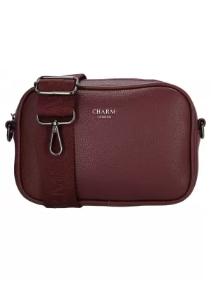 Crossbody kabelka Charm London Mulberry street W01597 Bordeaux red BORDEAUX RED