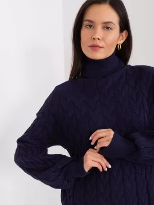 Dámský svetr WOOL FASHION ITALIA AT-SW-2348.88 NAVY