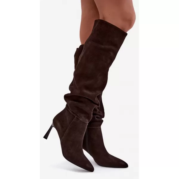  Dámské kozačky VINCEZA 89170 BROWN 