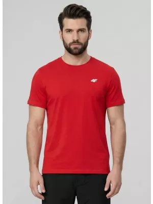 Pánské triko 4F 4FWMM00TTSHM3341 RED