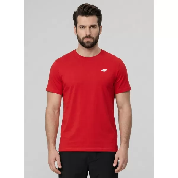  Pánské triko 4F 4FWMM00TTSHM3341 RED 