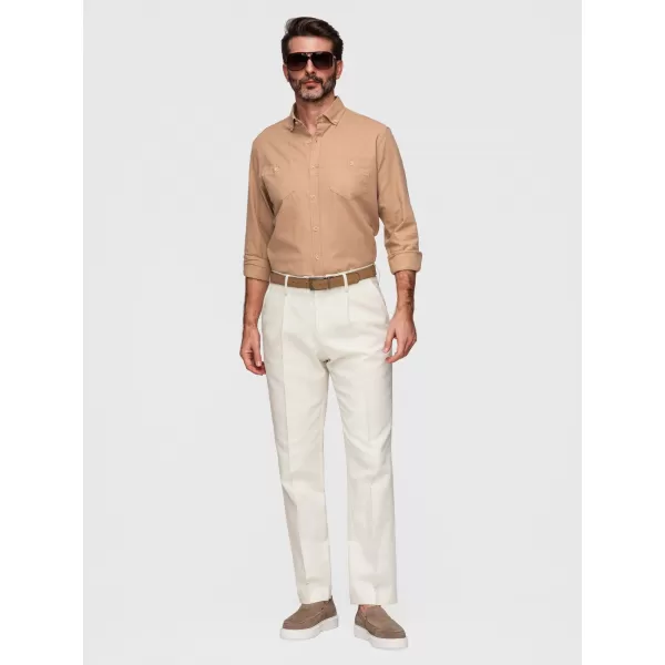  Pánská košile OMBRE N-OM-SHCS-0134 LIGHT BROWN 