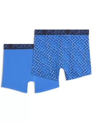 Pánské boxerky PUMA MEN GRAPHICAL PRINT BOXERS 2P 94780404 BLUE COMBO
