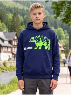 Dětská mikina ALTISPORT ALK193423 PŮLNOČNÍ MODRÁ