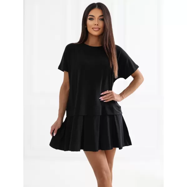  Dámské šaty RUE PARIS RV-SK-A1229.10P BLACK 