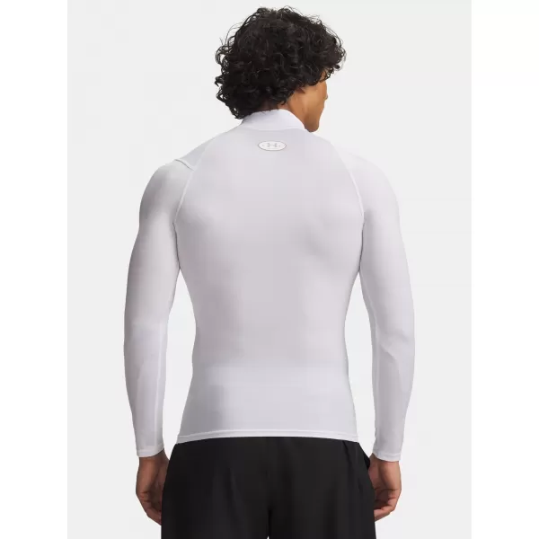  Pánské triko UNDER ARMOUR UA HG ELITE COMP MOCK LS 6015385-100 BÍLÁ 