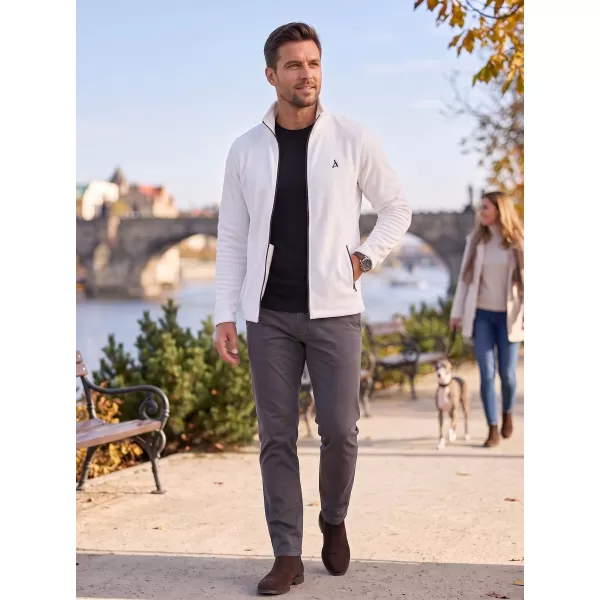  Pánská fleece mikina ALTISPORT ALM002852 BÍLÁ 