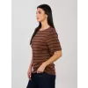 Dámské tričko RUE PARIS RV-TS-A1087.74 BROWN