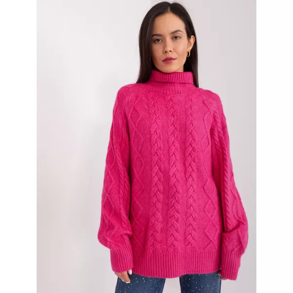  Dámský svetr WOOL FASHION ITALIA AT-SW-2355-2.30X FUCHSIA 