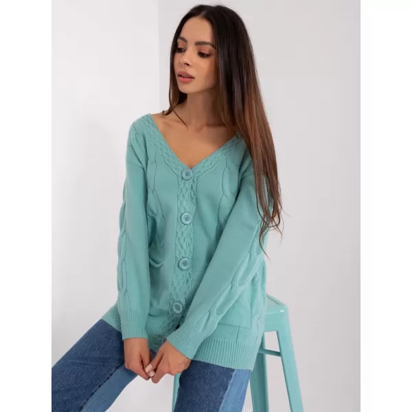  Dámský svetr WOOL FASHION ITALIA AT-SW-2241.36P MINT 