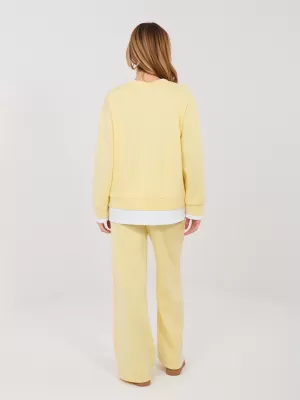Dámská tepláková souprava RUE PARIS IT-KMPL-22230.64 BRIGHT YELLOW