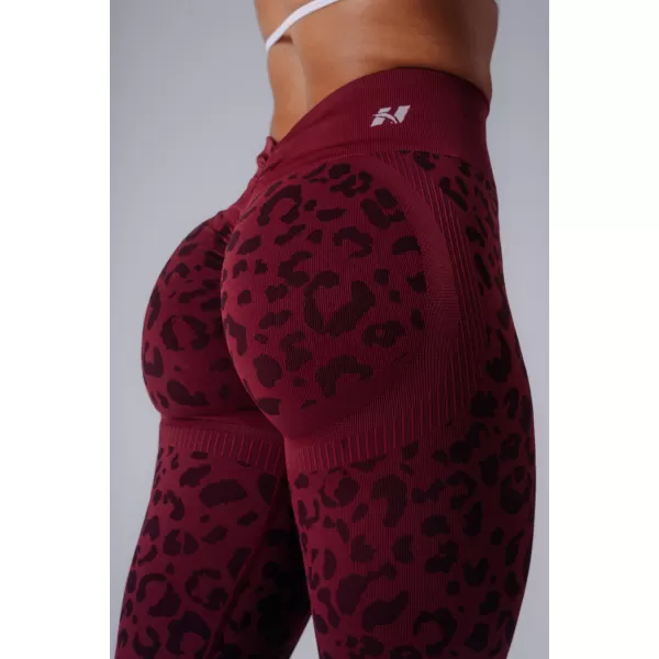  Dámské legíny NEBBIA PRIMAL 849 BORDO LEOPARD 