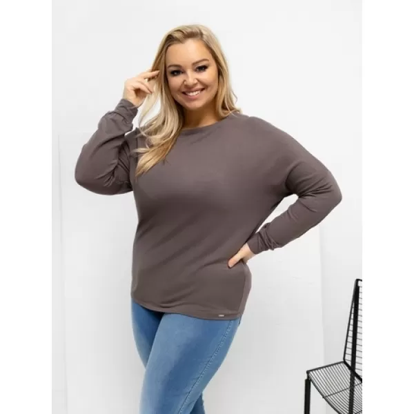  Dámská halenka RELEVANCE RV-BZ-A-163.09 BROWN 