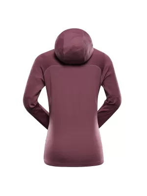 Dámská rychleschnoucí mikina ALPINE PRO ROLTA 2 GRAPE NECTAR