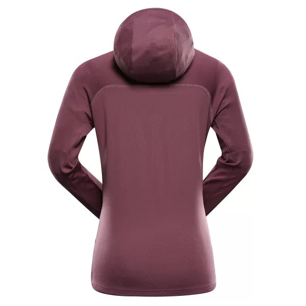  Dámská rychleschnoucí mikina ALPINE PRO ROLTA 2 GRAPE NECTAR 