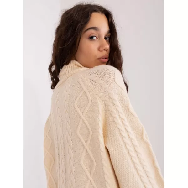  Dámský svetr WOOL FASHION ITALIA AT-SW-2355-2.12P ECRU 