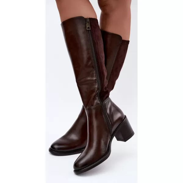  Dámské kozačky VINCEZA 58652 BROWN 