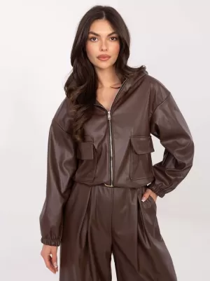 Dámská bunda RUE PARIS IT-KR-FL9729.15P BROWN