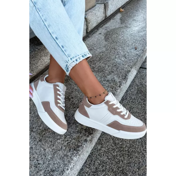  Dámské tenisky BIG STAR SHOES UU274275 WHITE/BEIGE 