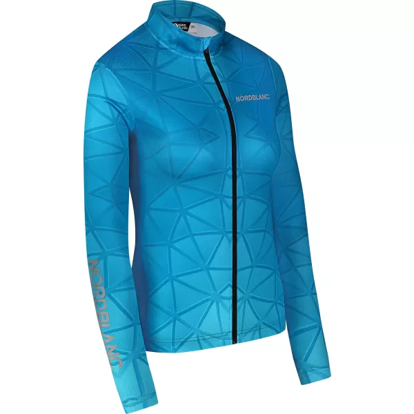  Dámský cyklo dres NORDBLANC VELOFLOW NBSLF8105 TYRKYSOVÁ 