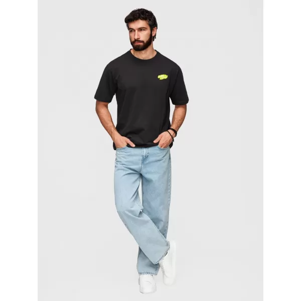  Pánské triko OMBRE OM-TSPT-0288 BLACK 