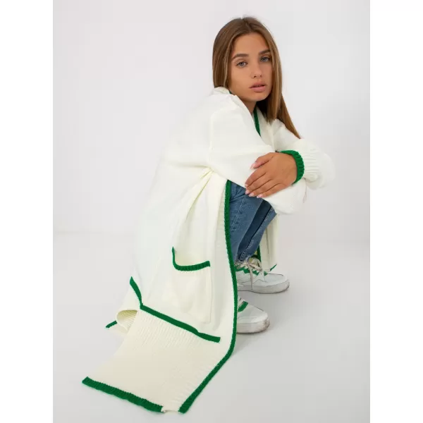  Dámský svetr RUE PARIS LC-SW-0340.42P WHITE-GREEN 