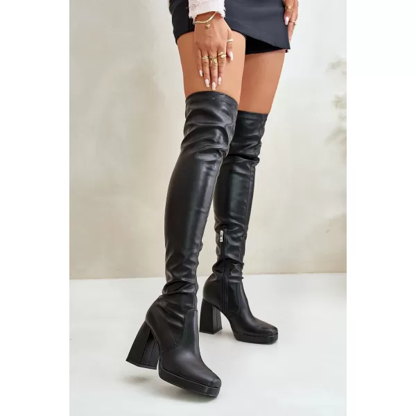  Dámské kozačky BOTO CLS-372 BLACK 