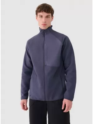 Pánská fleece mikina 4F 4FWAW25TFLEM357 DENIM