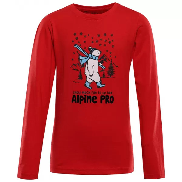  Dětské triko ALPINE PRO ECCO 2 BARBADOS CHERRY VARIANTA PA 