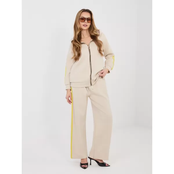  Dámská tepláková souprava RUE PARIS IT-KMPL-21782.93 BEIGE 