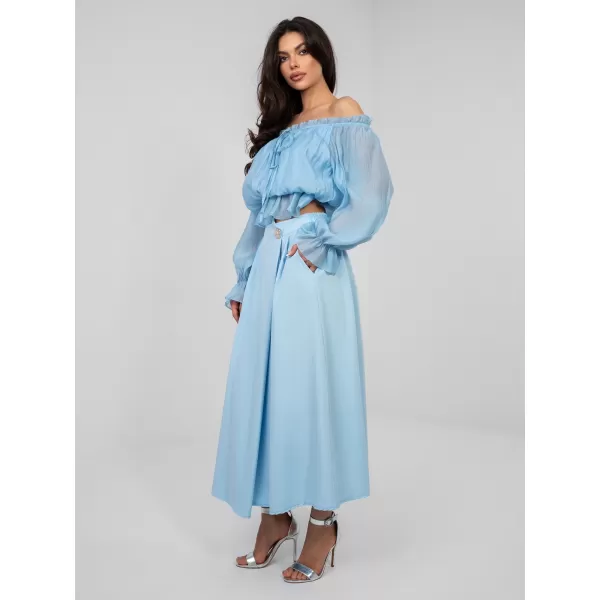  Dámská sukně FACTORY PRICE IT-SD-81036.82 LIGHT BLUE 