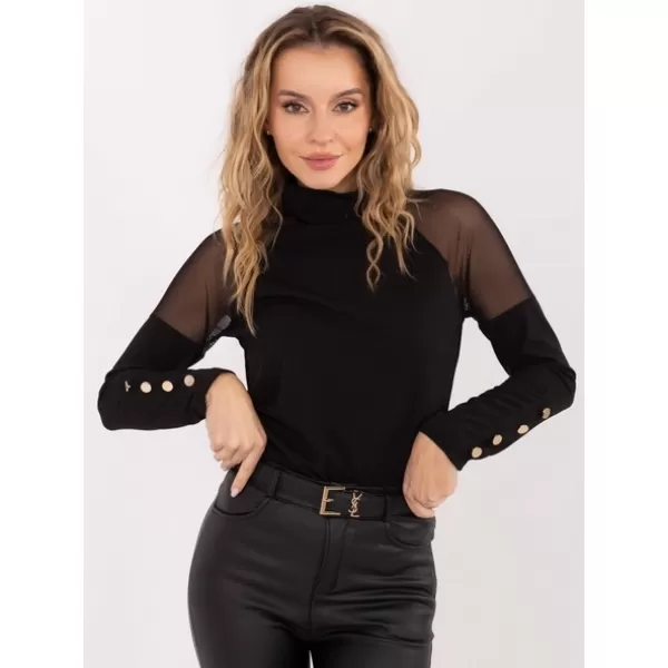  Dámská halenka RUE PARIS MI-BZ-M776.13 BLACK 