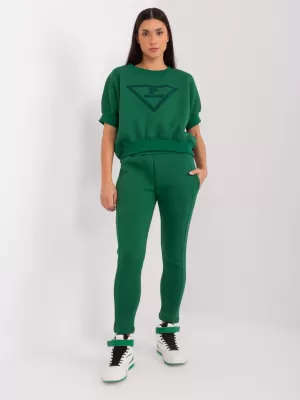 Dámský set MY RED LIPS EM-KMPL-786.06 DARK GREEN