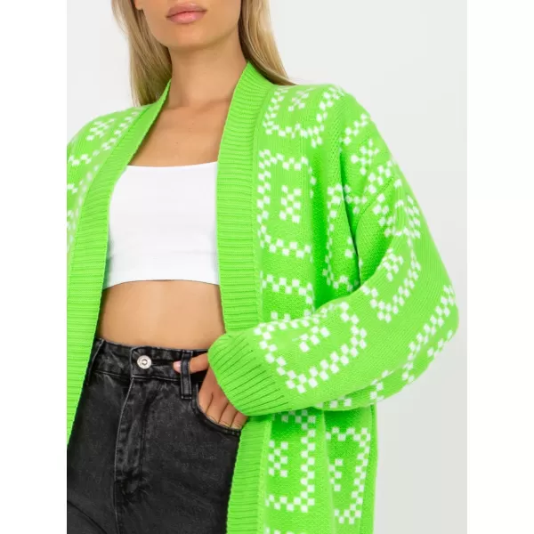  Dámský svetr RUE PARIS LC-SW-0296.08P FLUO GREEN 