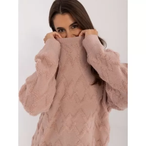  Dámský svetr WOOL FASHION ITALIA AT-SW-2361.61 DARK PINK 