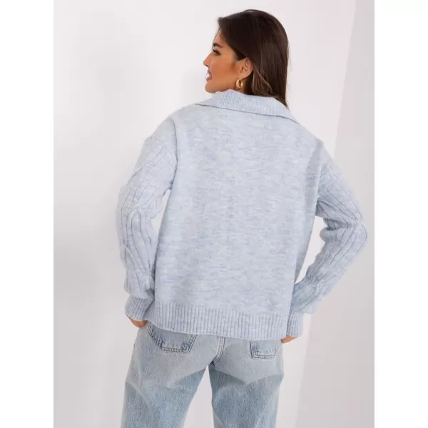  Dámský svetr WOOL FASHION ITALIA AT-SW-2349-2.27 BLUE 