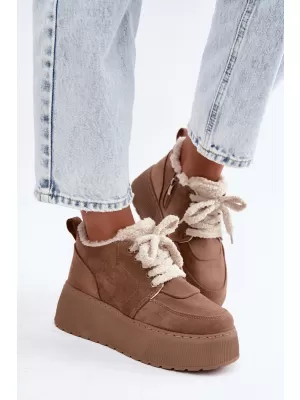 Dámské sněhule BOTO 25816 DARK BEIGE