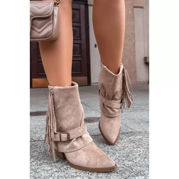  Dámské kovbojky BOTO NS591P BEIGE 