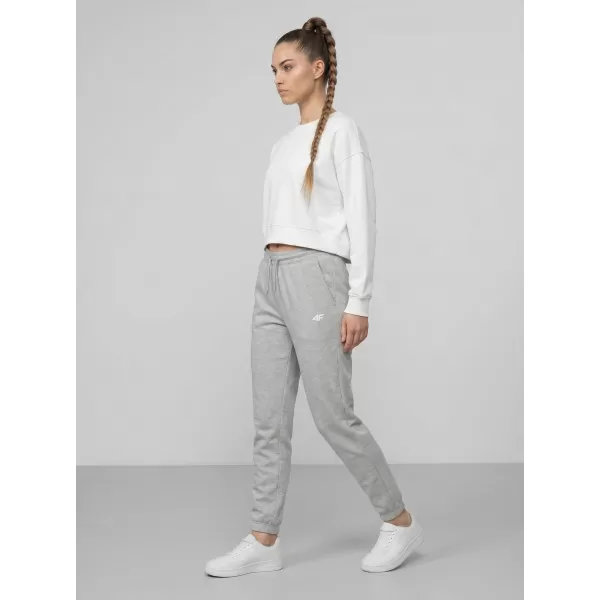  Dámské kalhoty 4F 4FWMM00TTROF1658 COLD LIGHT GREY MELANGE 