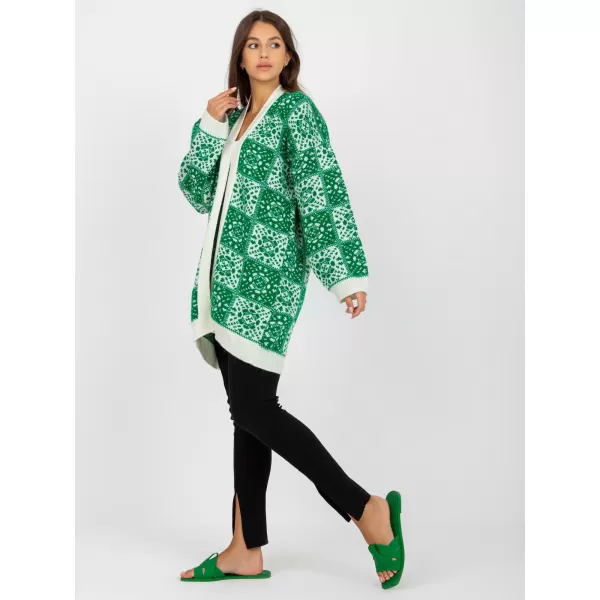  Dámský svetr RUE PARIS LC-SW-0301.45P WHITE-GREEN 