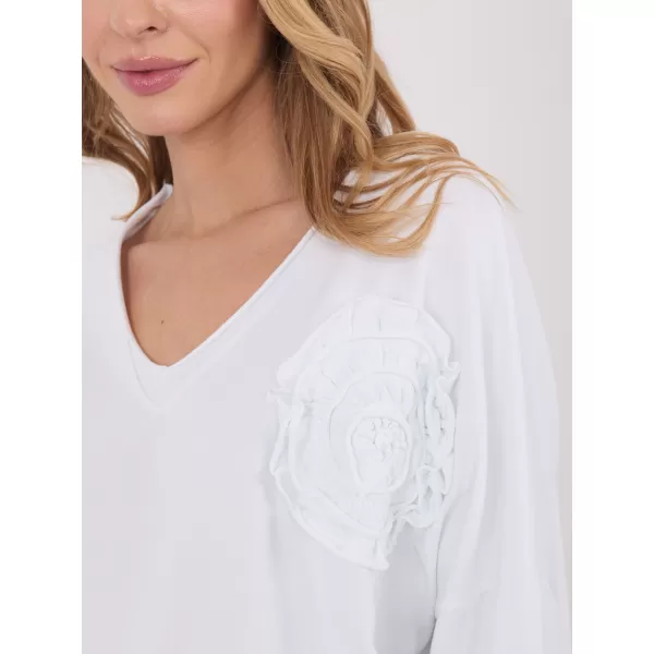  Dámská halenka FACTORY PRICE IT-BZ-6694.69 WHITE 